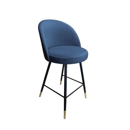 Blue upholstered CENTAUR chair material MG-33 with golden leg