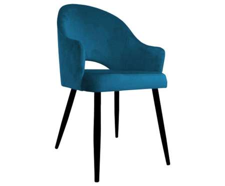 Blue upholstered chair DIUNA armchair material MG-33
