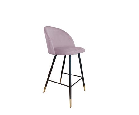 KALIPSO bar stool pink material MG-55 with golden leg