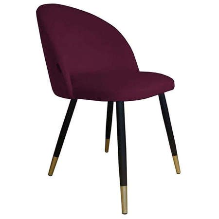 KALIPSO chair burgundy color material MG-02 with golden leg
