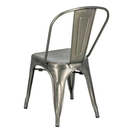 Metallic Paris chair inspired by Tolix