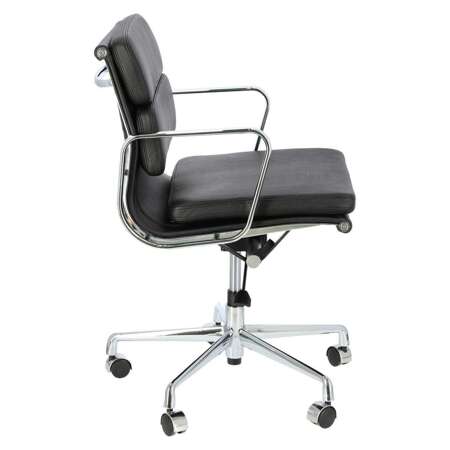 Office chair CH2171T black leather chrome