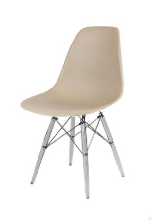 SK Design KR012 Beige Chair Clear 