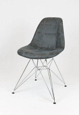 SK Design KR012 Upholstered Chair Eko, Chrome legs