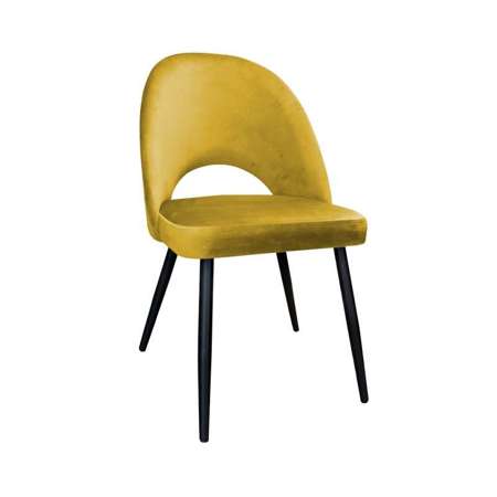 Yellow upholstered LUNA chair material MG-15