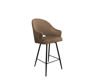 Light brown upholstered DIUNA bar stool material MG-06