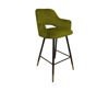 Olive upholstered STAR hoker material BL-75 with golden leg