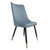 Orion chair gray-blue material BL-06 with golden leg