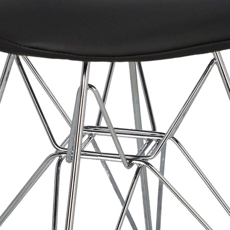 Net chair double black cushion