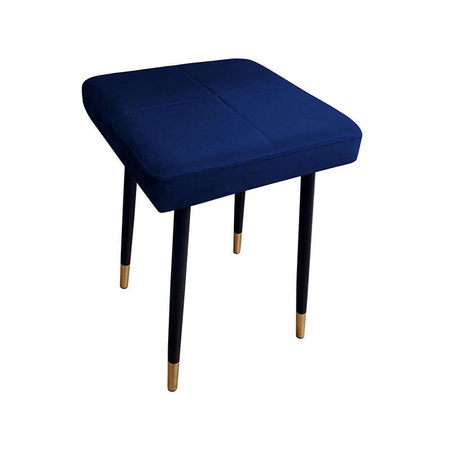Navy blau gepolsterter FENIKS Stuhl, Material MG-16 mit goldenem Bein