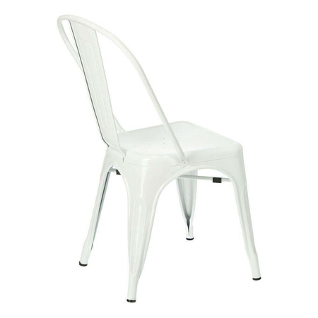 White Paris chair inspired by Tolix