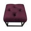 Burgundowa pufa tapicerowana KING materiał MG-02