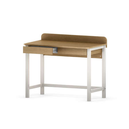 B-DES8/2 PRO biurko z szufladami z forniru dębowego 100x50 cm