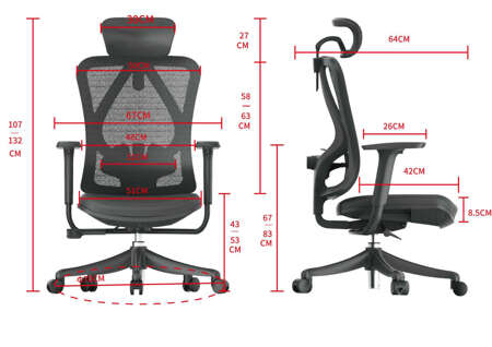 Fotel biurowy ergonomiczny Atlanta 2.0