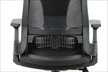 Fotel biurowy obrotowy ergonomiczny PAKSOS z zagłówkiem Czarny