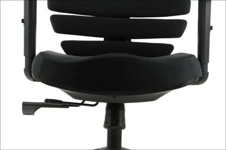 Fotel biurowy obrotowy ergonomiczny SERAM Czarny