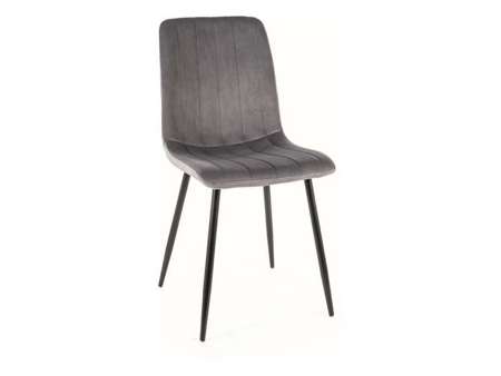 Krzesło ALAN Velvet szare