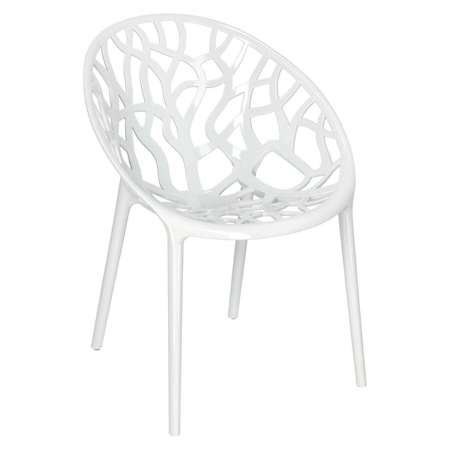 Krzesło Coral White Glossy