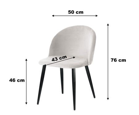 Krzesło KALIPSO w kolorze burgundowym materiał MG-02