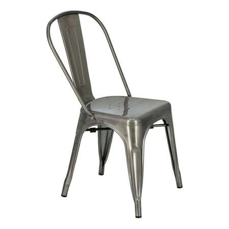 Krzesło Paris metaliczne inspirowane Tolix