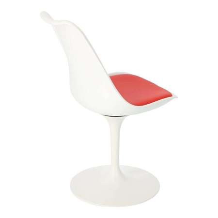 Krzesło Tulip Basic białe/czerwo na poduszka
