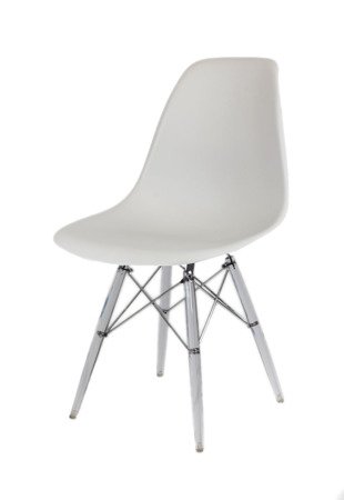 SK Design KR012 Jasnoszare Krzesło, Nogi lodowe