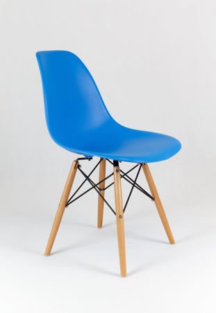 SK Design KR012 Niebieskie Krzesło, Nogi buk