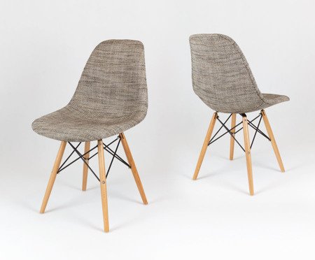 SK Design KR012 Tapicerowane Krzesło Lawa02, Nogi buk