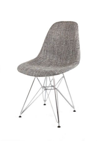 SK Design KR012 Tapicerowane Krzesło Lawa05, Chromowane nogi