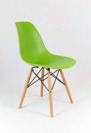 SK Design KR012 Zielone Krzesło, Nogi buk