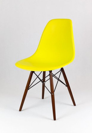 SK Design KR012 Żółte Krzesło, Nogi wenge