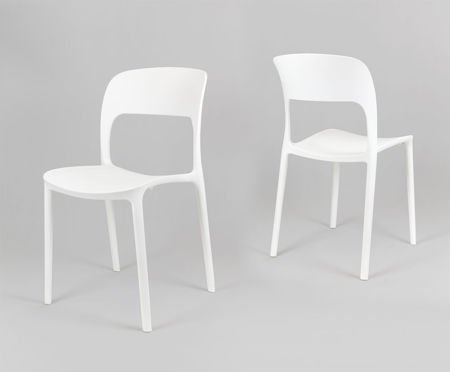 SK Design KR022 Białe Krzesło UFO