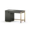 B-DES45 COLOR biurko z szafką oraz szufladą na drewnianych nogach, różne kolory 100x50cm 