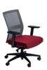 Fotel biurowy Press szary/czerwony