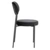 Krzesło Camile Velvet czarne